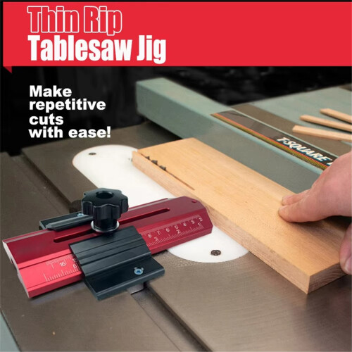 Thin Rip Tablesaw Jig, Jig Module Slicing Positioner Contour Gauge Sha 2