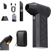 Snowver LED Turbo Blower, Winter Pro Mini Turbo Snow Blower, 3-Speed Fast Snow & Leaf Blower