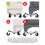 Heavy Load Carriers Triangular Base Furniture Roller-Silver 3