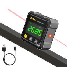 Verbeterde 4-zijdige magnetische digitale hoekmeter, kubusinclinometer met achtergrondverlichting voor houtbewerking