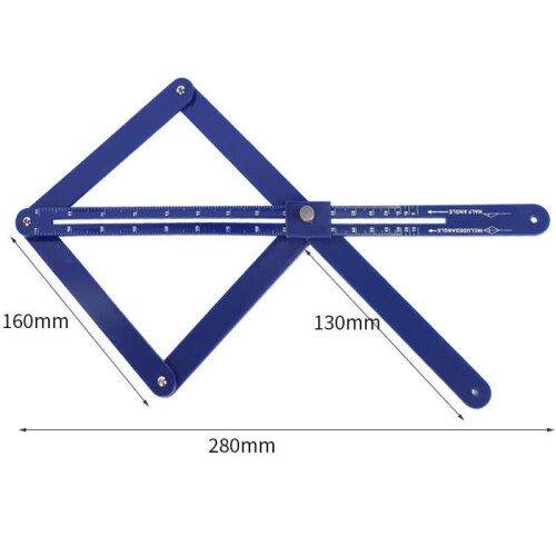 New Premium Corner Angle Finder, Precision Angle Measuring Tool with Locking Knobs Short 2