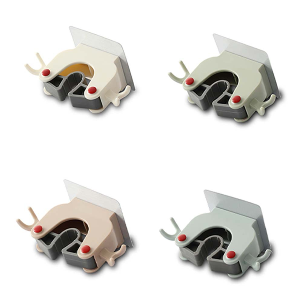 4Pcs Broom Hanger,Mop Holder Wall Mount, Mount For Hanging And Organiz 4852494345756