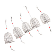 5 Pieces Bait Cage Fishing Basket for Effective Fishing for Eels Shrimps with SpringAssisted Lid Sturdy and