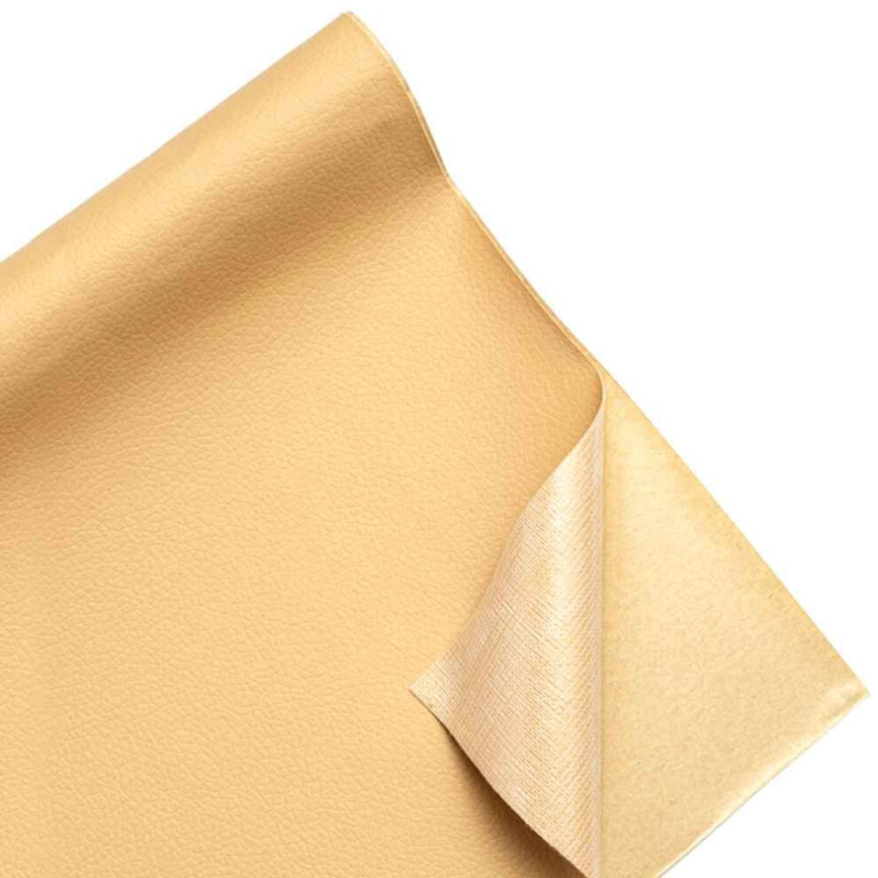 Large Khaki Leather Patch Tape 114X50in For Sofa Car Seat And Furniture Upholstery 9119770515209