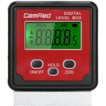 Hoekmeter met waterpas, digitale hoekinclinometer met magnetische voet