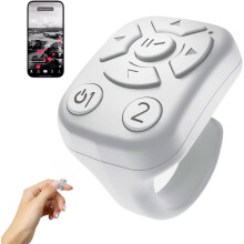 Anello di scorrimento wireless per TikTok, telecomando Bluetooth per iPhone iPad Android Otturatore della fotocamera