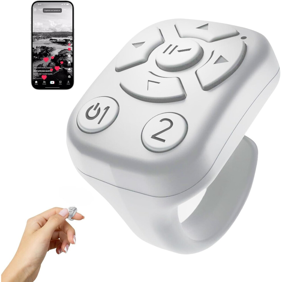 Wireless Scrolling Ring For Tiktok, Bluetooth Remote For Iphone Ipad Android Camera Shutter 3233223041926