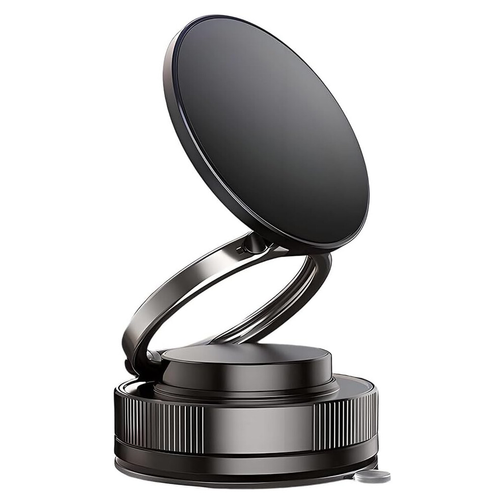 Vacuum Magnetic Phone Holder For Car - 360 Rotatable Foldable Adjustable Suction Mount For Iphone Android 3233223046631