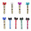5Pieces Cheer Theme Keychain Set Backpack Accessories Pin Me-4 2