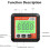 Digital Angle Gauge LCD Finder, Magnetic Level Tool Protractor Inclinometer Cube Backlit 6