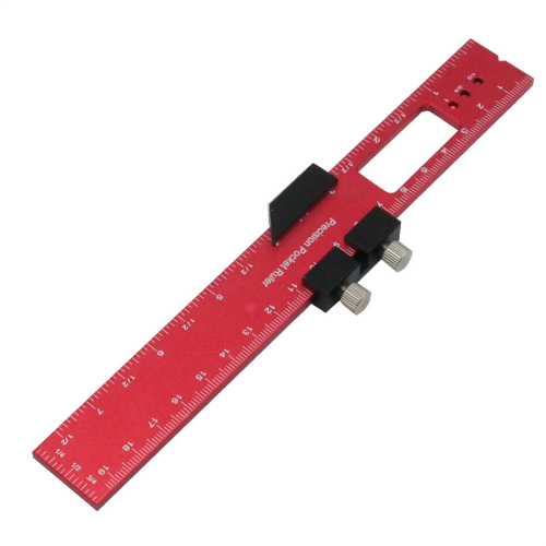 Woodworking Tools Ruler - Pocket Layout Tool Aluminum Precision with T