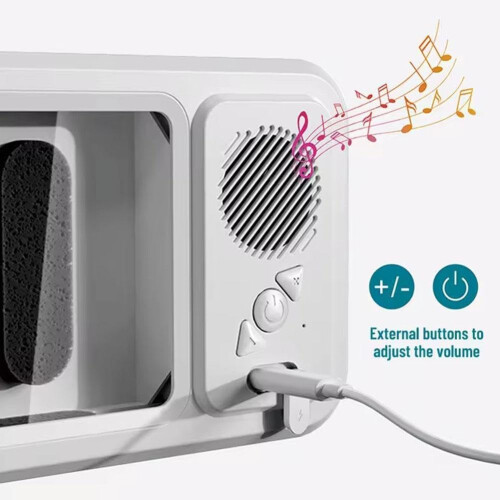 Αδιάβροχη βάση τηλεφώνου ντους με ηχείο Bluetooth - περιστροφή 360, οθόνη αφής HD για μπάν 1