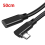USB-C Extension Cable 90 Degree Elbow USB 3.2 Gen2, PD 100W, 20Gbps Da 3