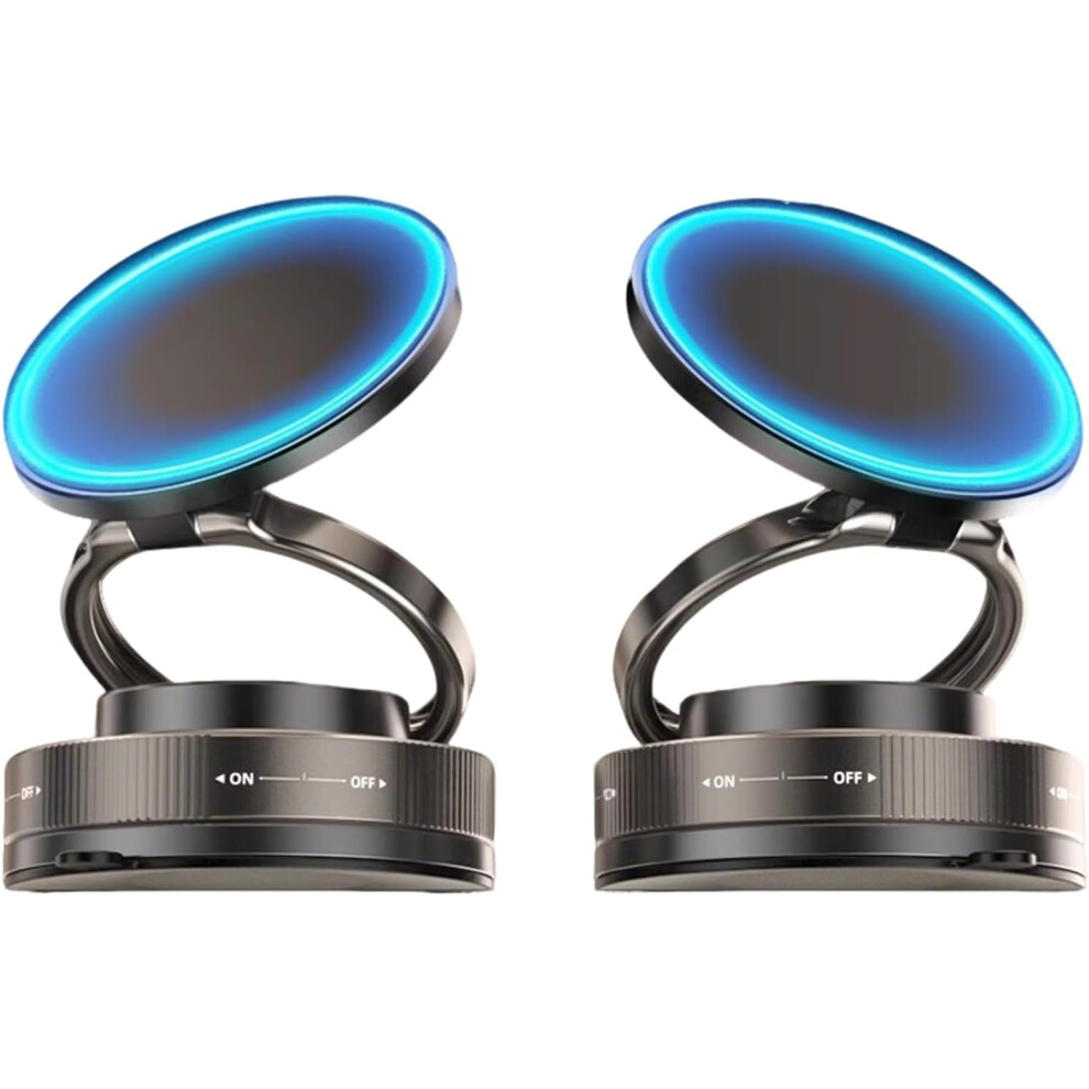 Vacuum Magnetic 360 Adjustable Phone Holder - Foldable Strong Suction For Car Gym Mirror 3233223046914