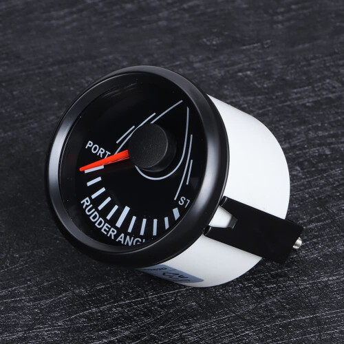 Δείκτης γωνίας πηδαλίου 52mm με αισθητήρα, σήμα 0 190 Ohm 9 32V DC για θαλάσσια σκάφη 2