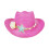 Kids Adjustable Straw Sun Hat Windproof Beach Head-Pink 1
