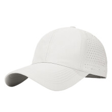 Fashion Baseball Hat Sport Cap Adjustable Back Closure-White