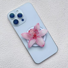 Supporto magnetico per telefono in acrilico a forma di orchidea, supporto multifunzionale per cellulare K4