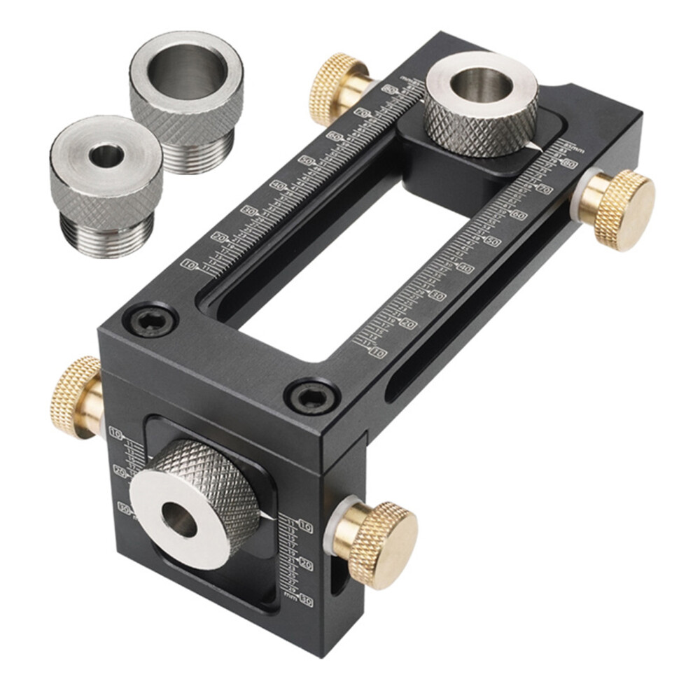 Woodworking 2 In 1 Flat Head Oblique Drill Hole Puncher Locator 7627000431769
