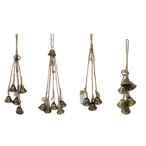 Carillons éoliens en fer de sorcière porte-bonheur, décoration-E 1