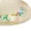 Kids Adjustable Straw Sun Hat Windproof Beach Head-Pink 5