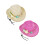 Kids Adjustable Straw Sun Hat Windproof Beach Head-Pink 2