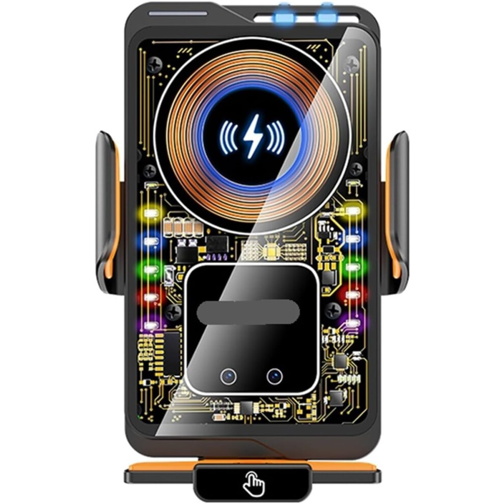 66W Magnetic Car Phone Holder With 15W Wireless Fast Charging - Infrared Induction Touch Control 3233223046266