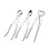 1 Set Bonsai Modeling Tools Round Mouth Scissors + Bevel Branching She 2