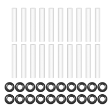 20 Sets Garage Door Hinge Quiet Roller Sleeves,11mm ID 80mm Length Rol