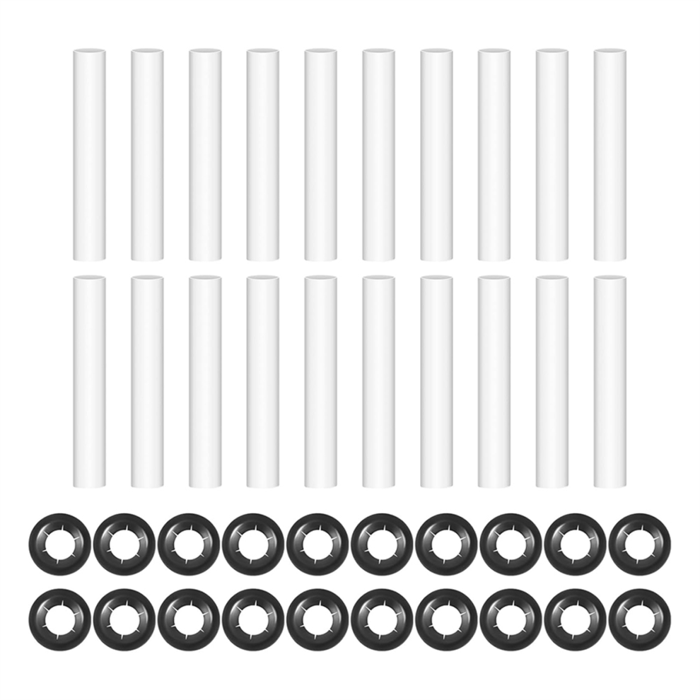 20 Sets Garage Door Hinge Quiet Roller Sleeves,11Mm Id 80Mm Length Rol 4852735139335