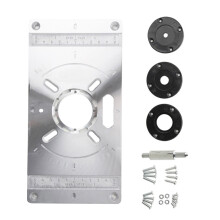 Aluminium Woodworking Router Table Insert Plate Suitable-Black