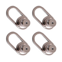 4Pcs Earring Support Backs for Droopy Ears Metal Heavy-White