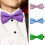 Kids Bowtie Secure Fastener Machine Washable Polyester-Green 3