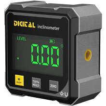 Digital vinkelmätare med elektronisk laser, 4-sidig magnetisk vinkelgradskiva