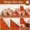 20Pcs Suture Positioning Needles,2 Size Leather Hand Sewing Position, 4