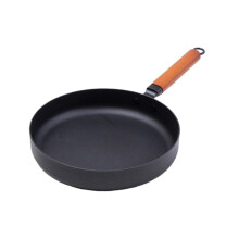 Cast Iron Wok Pan Non Stick Uncoated for Gas and Induction Cooking Ancient Pharaoh Design