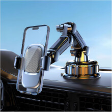 Supporto regolabile per telefono da auto per Bentley Bentayga 2015-2025 - Supporto a ventosa con rotazione a 360