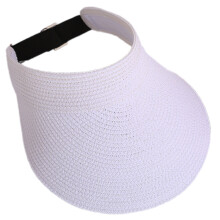 Empty Top Sun Hat For Men Women Quick Dry Acrylic Fabric-White