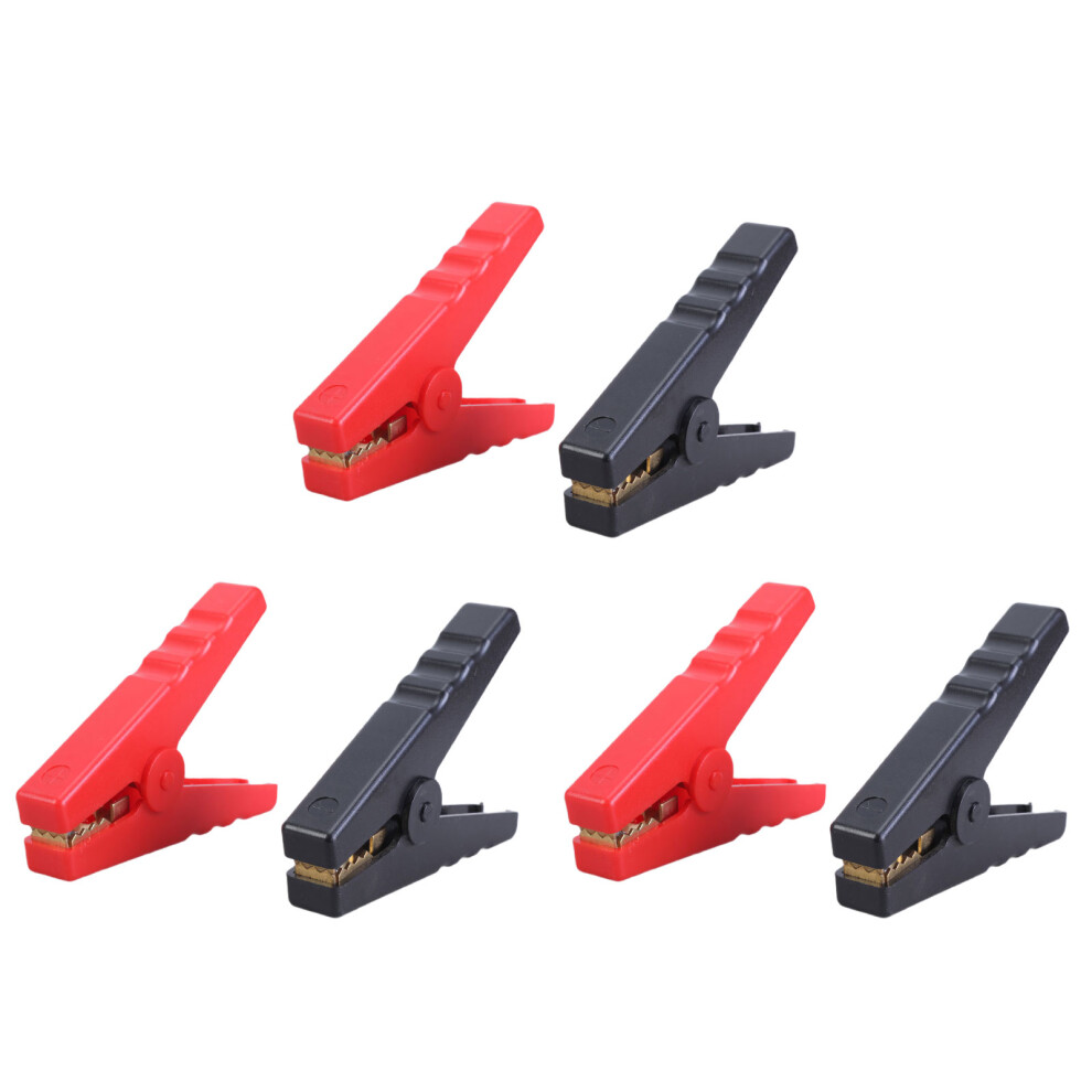 3 Pair Heavy Duty Brass Alligators Clip -Pure Copper Plastic 7627000431981