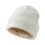 Fashionable Oversized Satins Knit Cap Warm Breathable-White 1