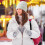 Fashionable Oversized Satins Knit Cap Warm Breathable-White 6