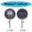 Efficient Tire Pressure Gauge Green Screen Ensures Accurate 3