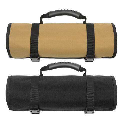 Portable Tool Holder Bag with Multiple Pockets Roll Up-Black 1