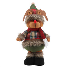 Estatua duradera de Papá Noel para el hogar y la oficina, diseño retráctil para decoración navideña.