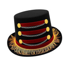 Textured Fabric Jazz Age Costume Hat Gentleman-Metal buckle