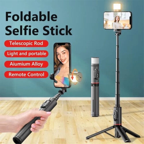 Q12S Foldable Wireless Selfie Stick Bluetooth Monopod with Remote Shut 2