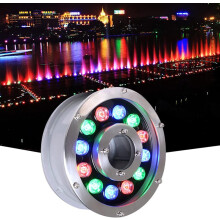 Outdoor Waterproof Light Ring Submersible Underwater Fountain Light LED 9W 12V Yellow For Garden Pond Fountain