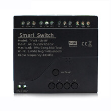 Tuya 4-Kanal WLAN-Smart-Relais-Schaltmodul mit Zugangskontroll-App und Fernbedienung (433 MHz)