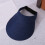 Straw Sun Hat Sun Guard Technology Slim Face Effect-Navy blue 5