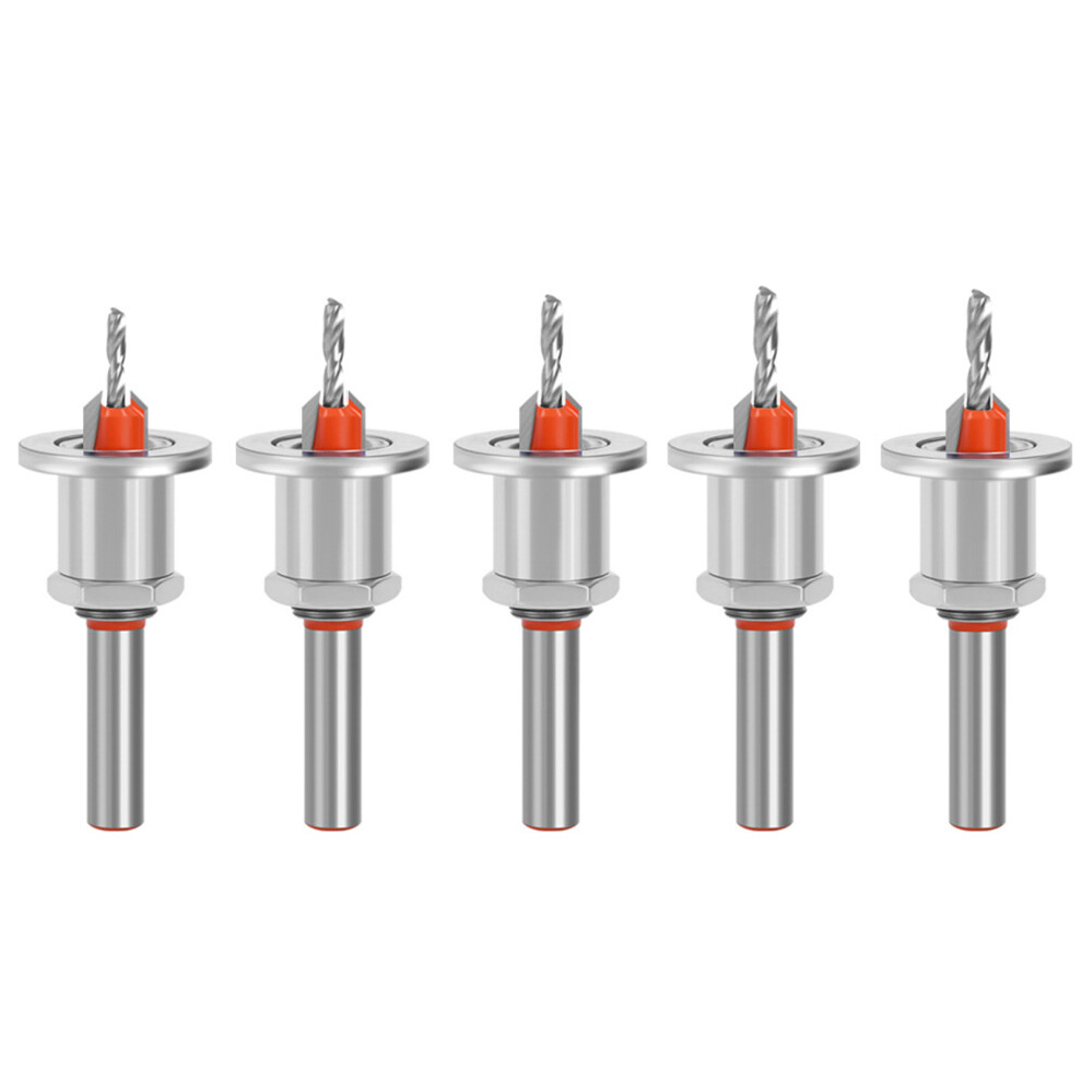5Pcs Limit Taper Hole Adjustable Countersink Drill-5Pcs 8X10mm 7627000431691